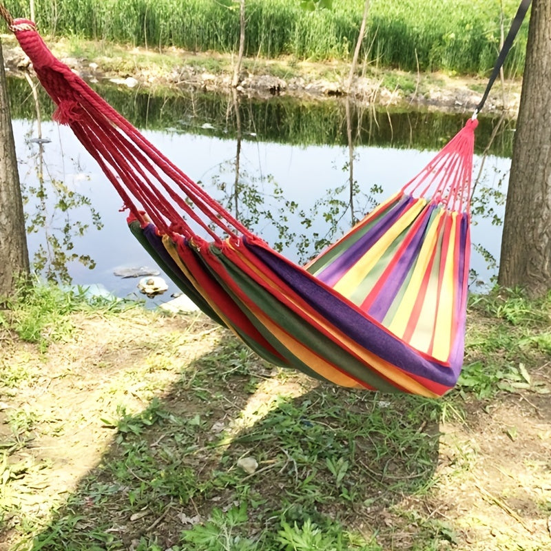 Canvas Hammock Swing Chair for Relaxation and Comfort