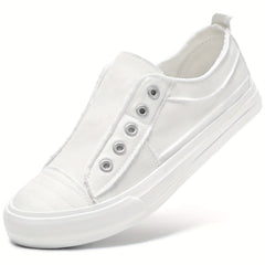 STQ Slip On Shoes Women Casual Canvas Shoes With Memory Foam