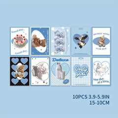 10pcs Elegant Greeting Cards for Home Decor