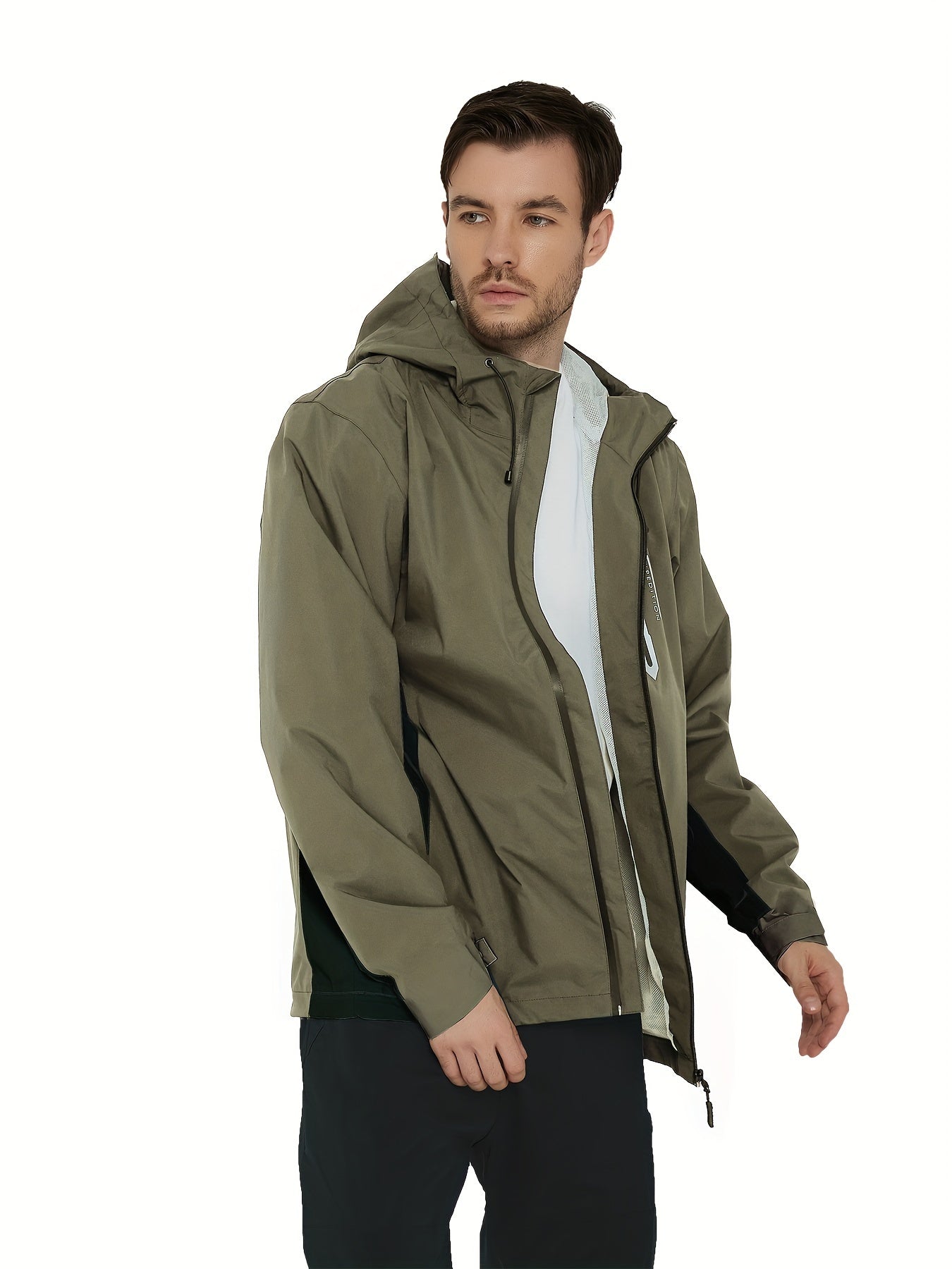 Men's Waterproof Rain Jacket Set - Windproof Lightweight Adventure Gear