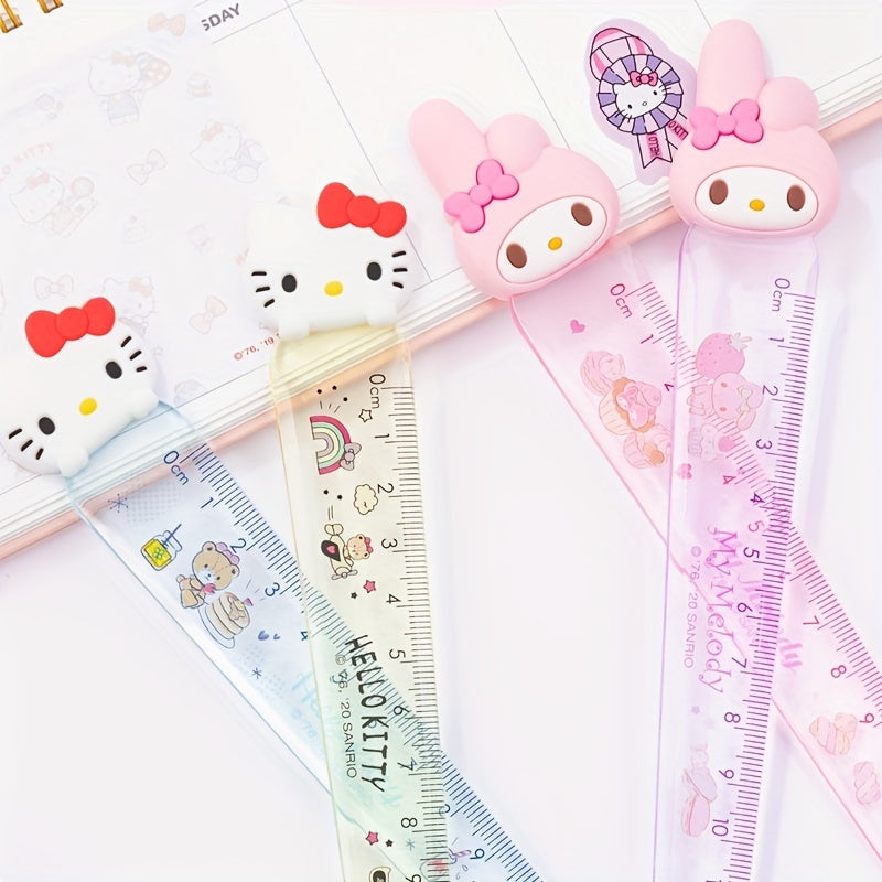1pc HelloKitty Acrylic Ruler Student Office Drawing Measuring Ruler