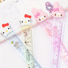 1pc HelloKitty Acrylic Ruler Student Office Drawing Measuring Ruler