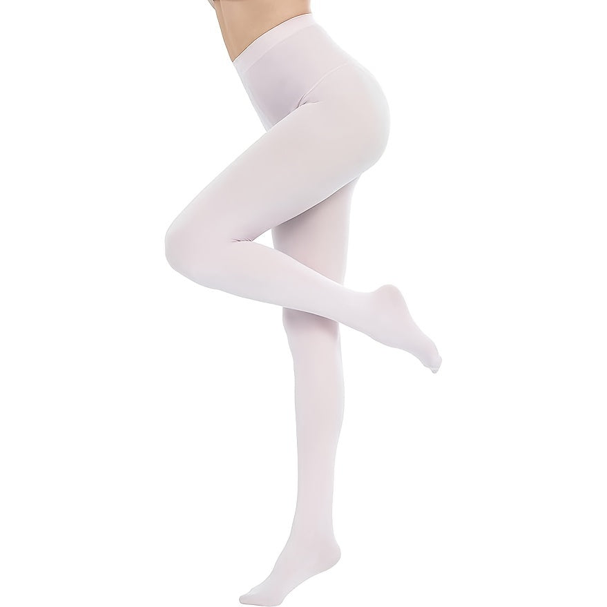 Opaque Elastic Tights High Waist Slim Footed Pantyhose Women's Stockings