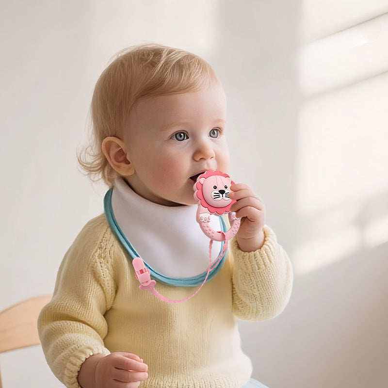 Non Toxic Lion Chew Toy for Babies & Toddlers - Teething & Dental Toy
