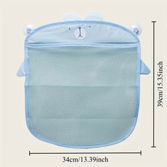 Animal Bath Toy Storage Bag with Suction Cup - Durable PVC Mesh