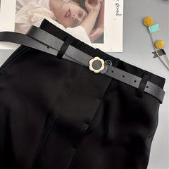 Flower Shaped Buckle Belt Girls Boys Pants Jeans Decorative Accessory