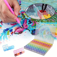 DIY Diamond Storage Box 28 56 Grids Plastic Beaded Organizer