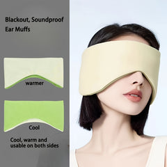 Double Sided Blackout Sleep Eye Mask with Adjustable Strap