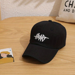 HEART Baseball Cap Embroidered Dad Hat Unisex Sun Hat