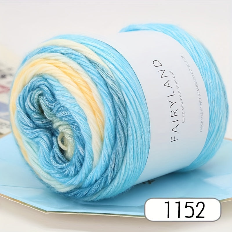 Gradient Rainbow Yarn DIY Crochet Knitting 100g