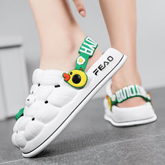 Women's Cartoon Decor Bubble Clogs Lightweight Non Slip Sandals