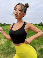 Criss Cross Sports Bra Fitness Yoga Running Workout Bra
