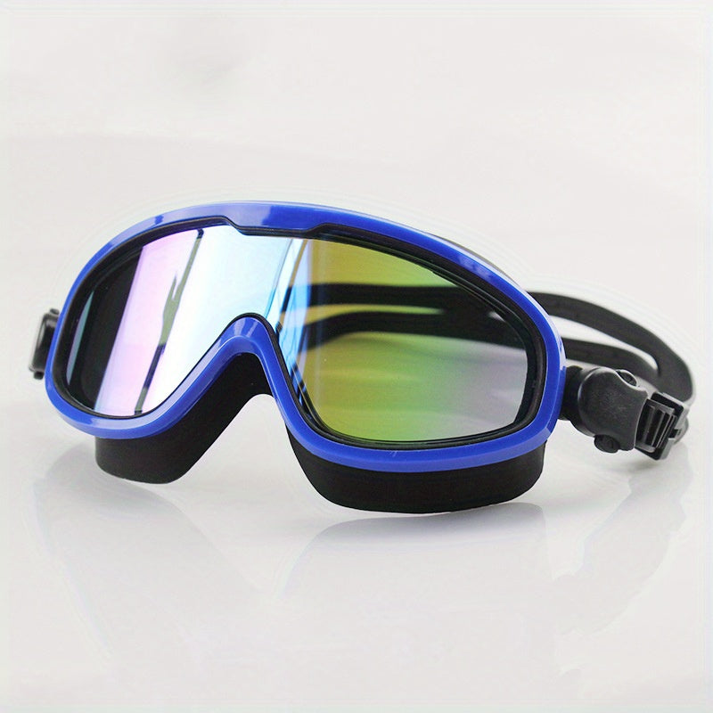 Summer Large Frame Swimming Goggles Waterproof Fog Proof Clear Vision