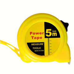 Stainless Steel 5m Rubber-Coated Tape Measure, Anti-Fall, Wear Resistant