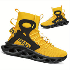 Men's High Top Blade Sneakers for Jogging Tennis Gym