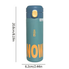 Stainless Steel Insulated Water Bottle 450ml - Thermal Cup Hot & Cold