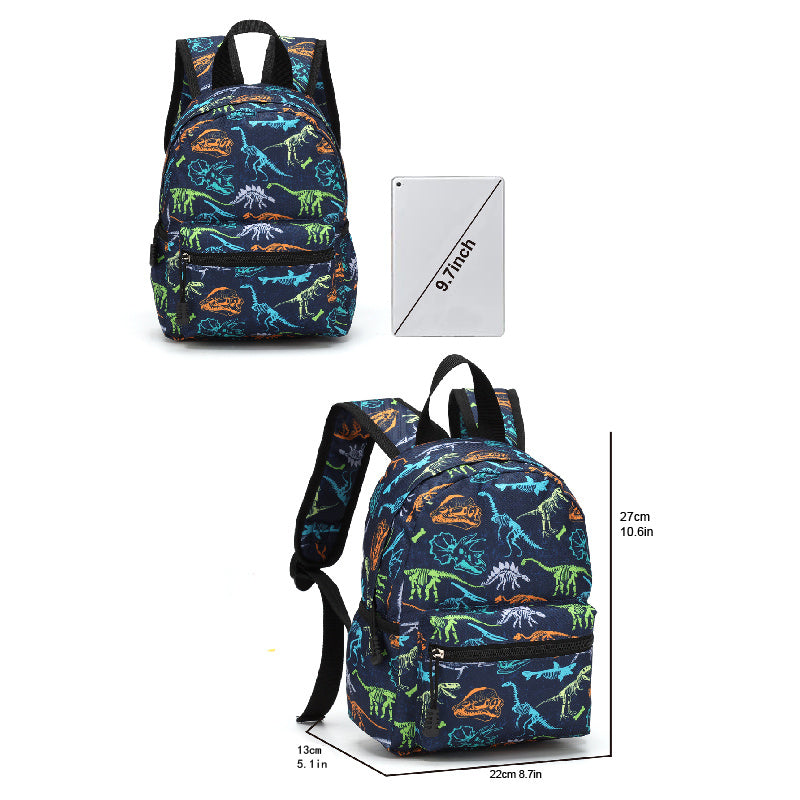 Children's Backpack Cartoon Vehicle Truck Print Kindergarten School Bag