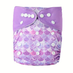 Print Pocket Reusable Cloth Diaper for Baby - Diaper with Inserts