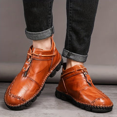 Men's Stitched Loafer Shoes Wear resistant Non Slip Outdoor Casual Shoes