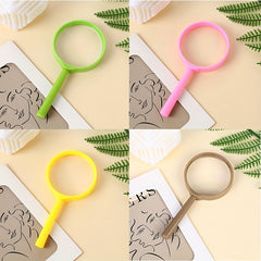 4pcs Portable Magnifying Glasses for Science Class Outdoor Activities