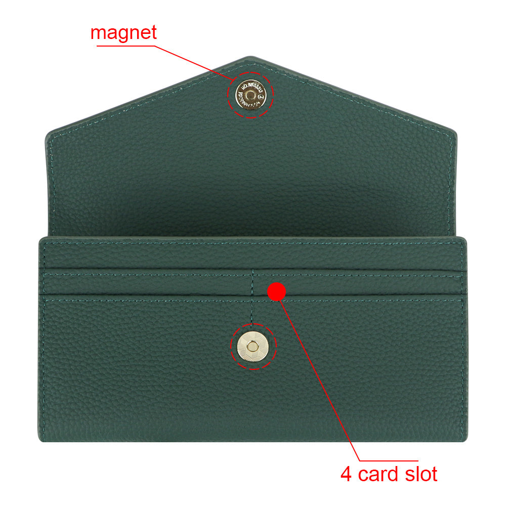 Royal Bagger Leather Wallet RFID Casual Style Envelope Clutch with Coin Pocket