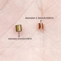 Alloy Mini Positioning Tube Beads for DIY Jewelry