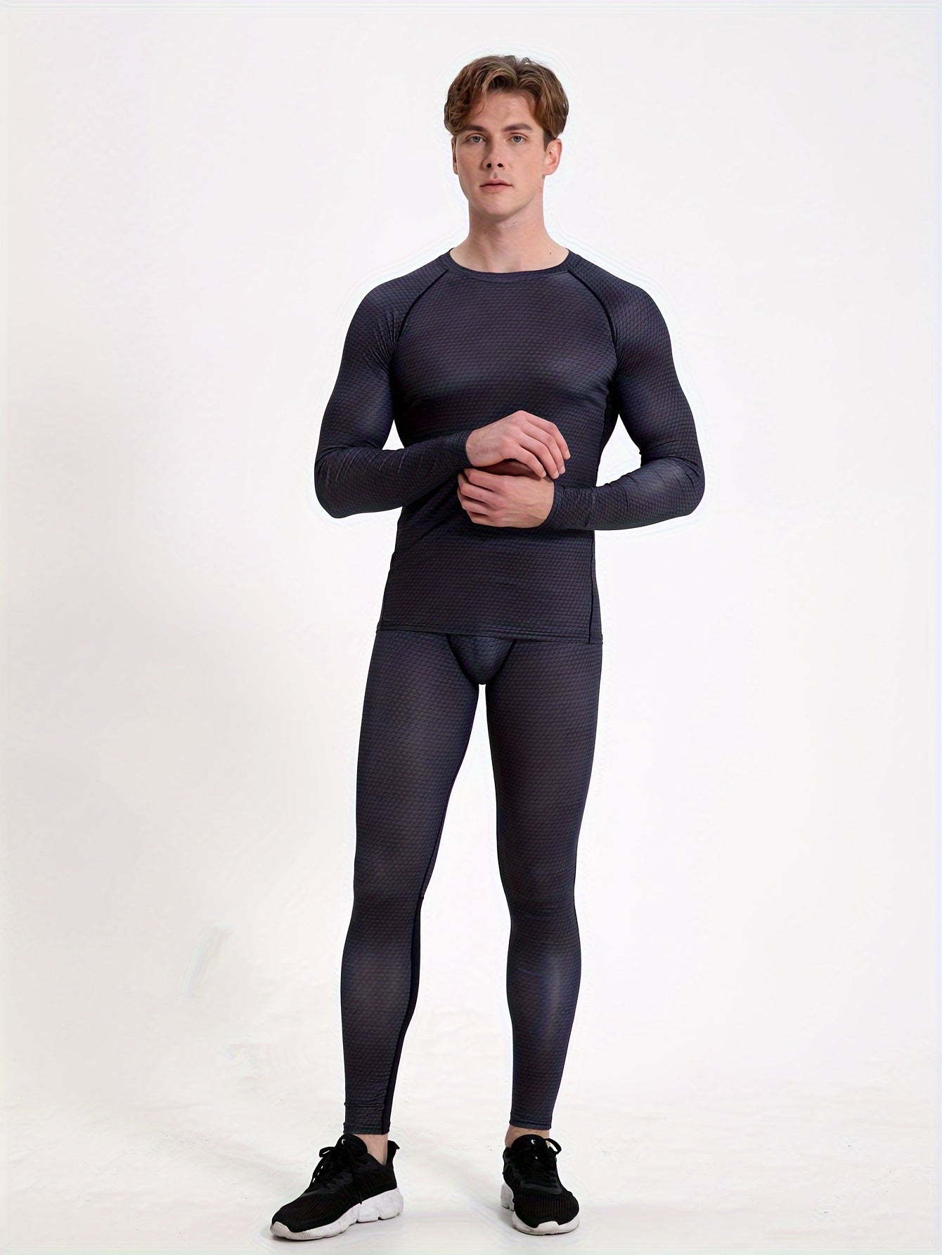 Men's Compression T shirt & High Stretch Leggings for Running