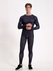 Men's Compression T shirt & High Stretch Leggings for Running