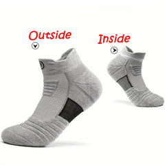 Men's Breathable Non-slip Athletic Ankle Socks 4-Pack