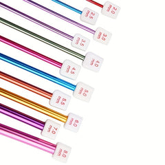11pcs Colorful Aluminum Crochet Set with Beads for Knitters
