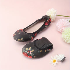 Women's Floral Print Ballet Shoes Soft Sole Dancing Shoes