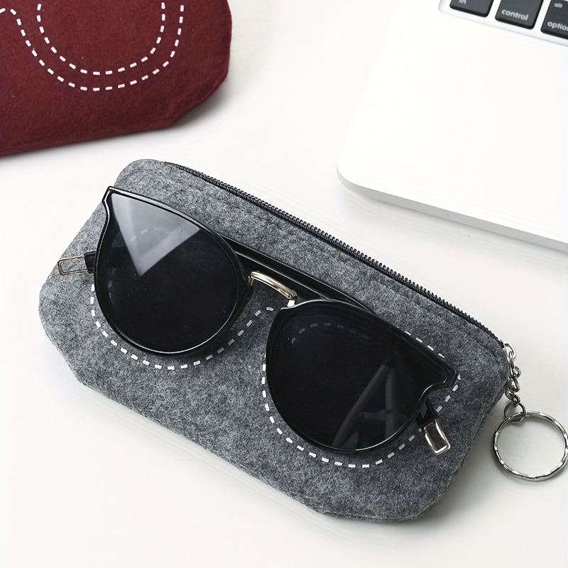 Portable Glasses Storage Bag Zipper Travel Pouch
