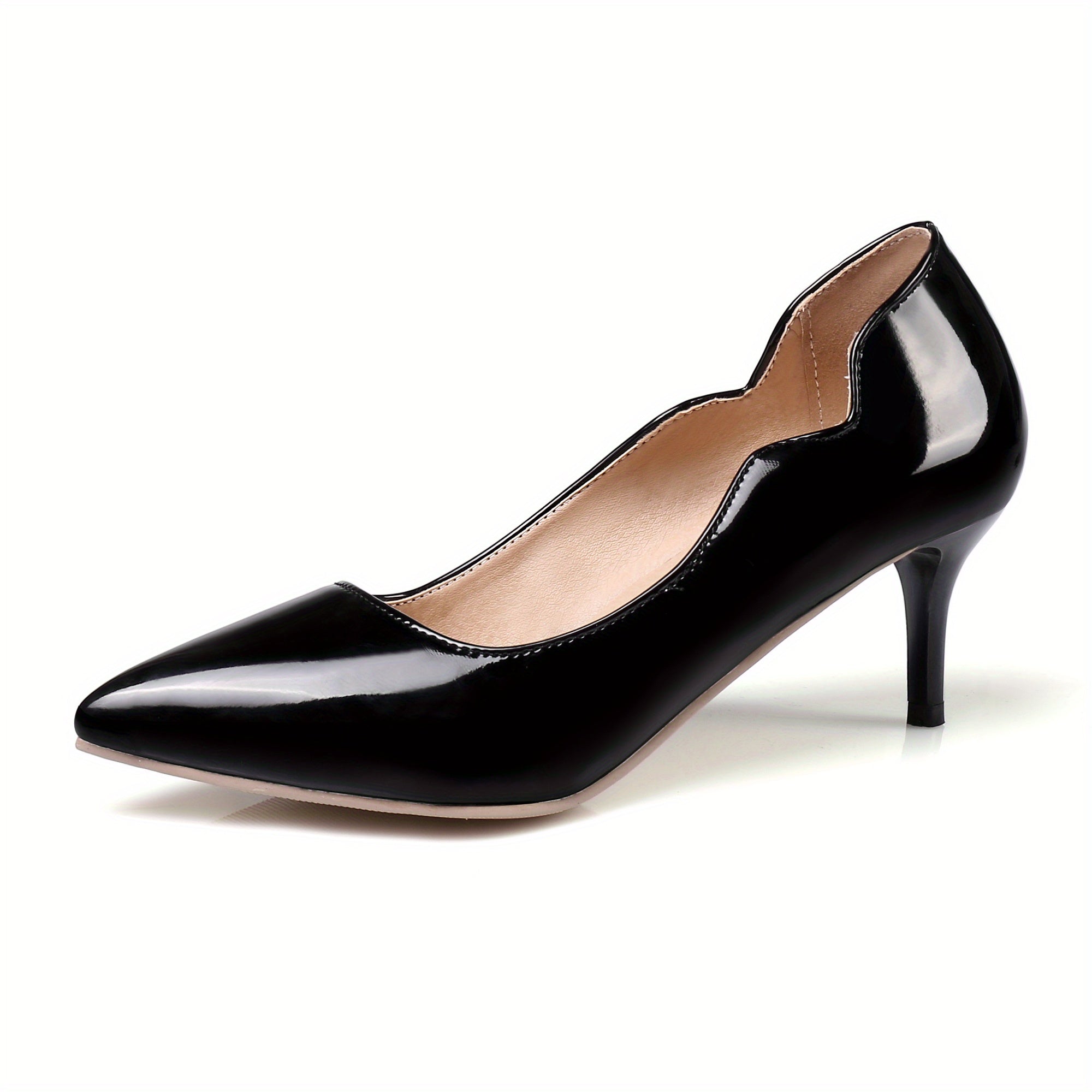 Women's Stiletto Heels Pointed Toe Slip On Shoes