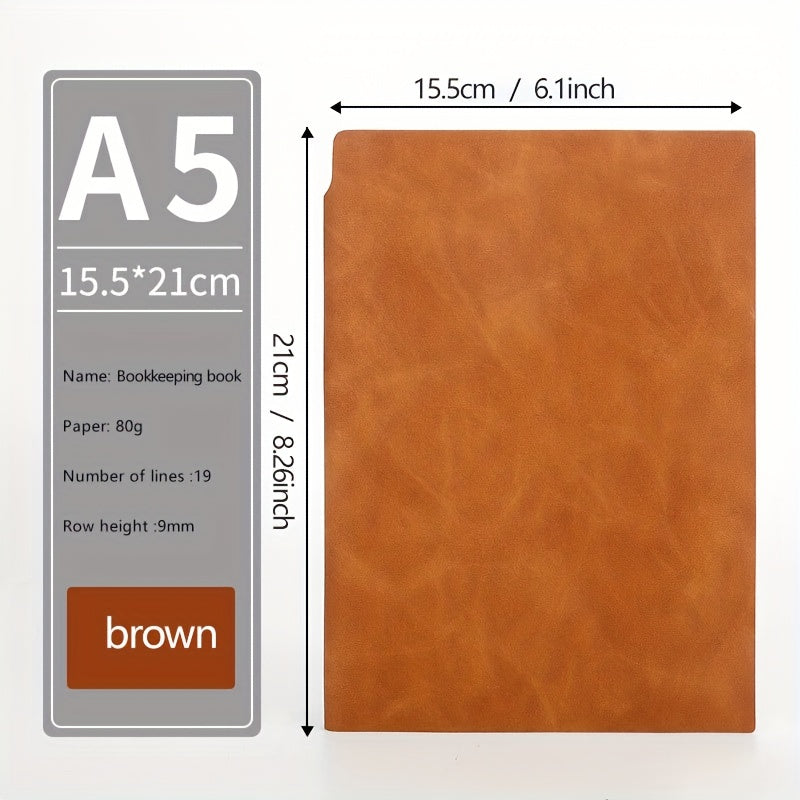 A5 Soft Leather Meeting Notebook
