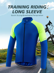 Men's Quick Drying Cycling Jersey w/ Zipper Pocket Slim Fit & Breathable