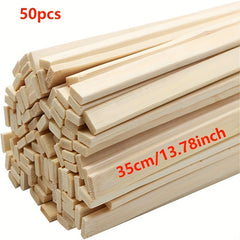 Natural Bamboo Strips Craft Sticks 30/50pcs