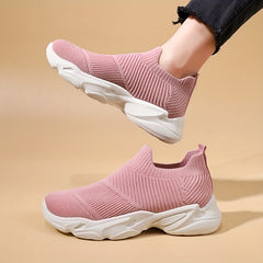 Women's Platform Sock Sneakers Lightweight Slip On Sports Shoes