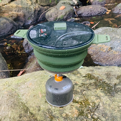 Portable Collapsible Camping Cooking Pot Lightweight Cookware