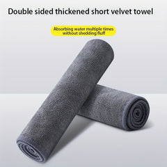 Car Wash Towel Microfiber Double-sided Short Velvet Waxing Rag