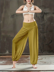 Stretchy Baggy Pants Casual Yoga Pants Women's Clothing