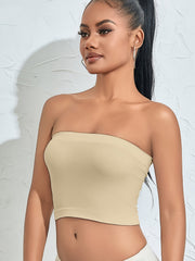 Women's Seamless Strapless Underwire Tube Bra