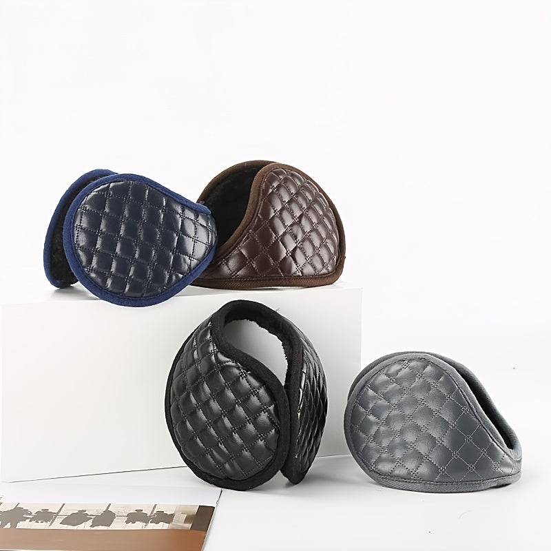 Men's Plaid Boho Earmuffs - Winter Warm