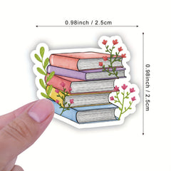 500 Pcs Flower Sticker Book Roll Waterproof Vinyl Stickers