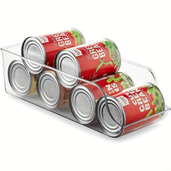 Refrigerator Organizer Bins Can Filling Sorting Double Layer Storage Rack