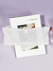 Ribbed Strapless Bandeau Bra Soft Stretch Everyday Women's Lingerie