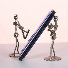 24 Holes Aluminum Seat Plate Toy Harmonica