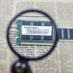 Mini 6X Glass Lens Folding Magnifying Glass with Protective Cover