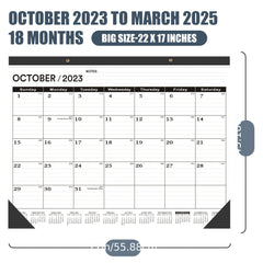 Large Desk Calendar 22x17 Professional Monthly Planner Oct - Aug