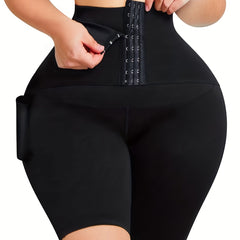 Tummy Control Waist Training Shorts Butt Lifting Thigh Slimming Active