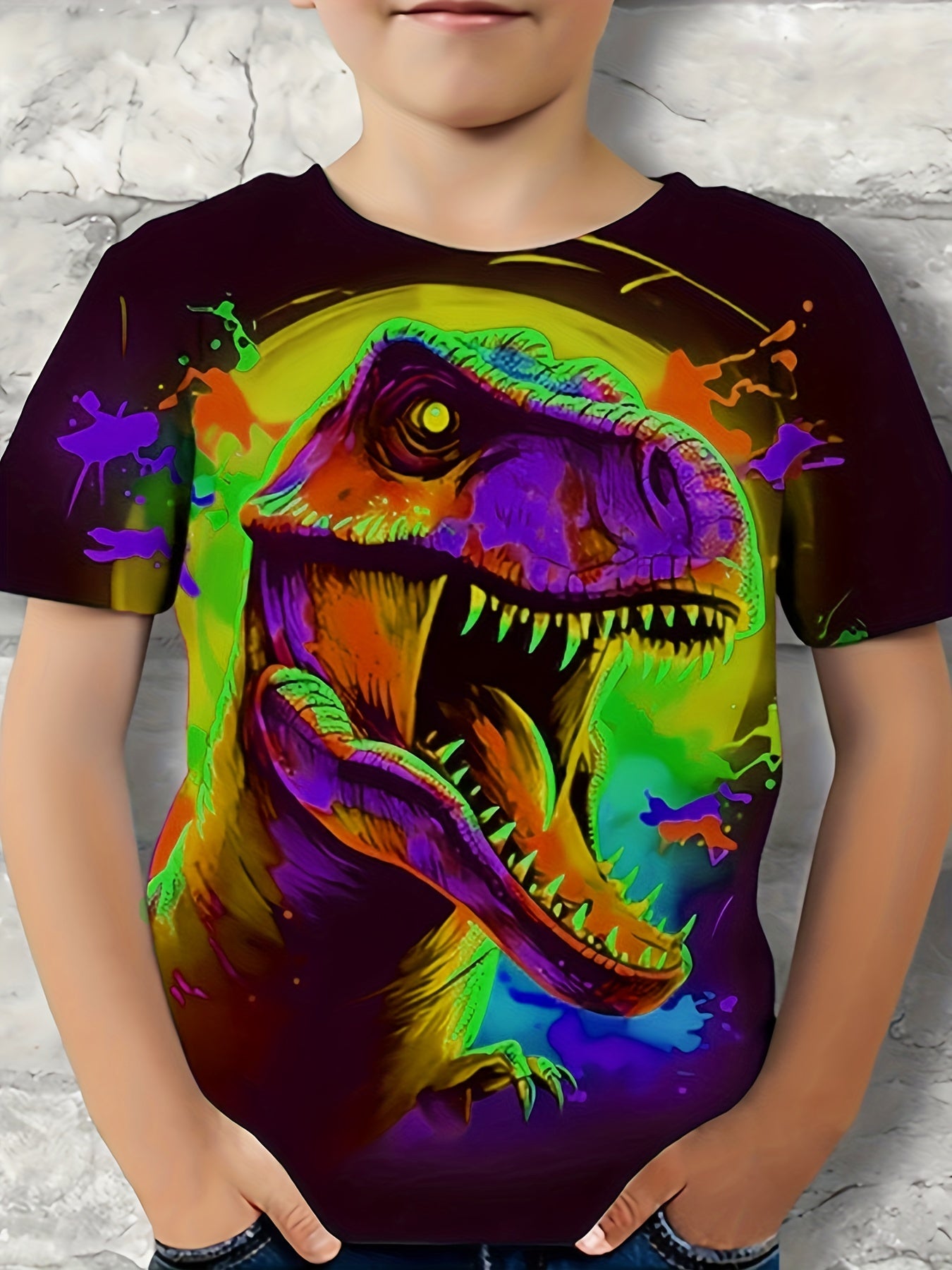 3D Dinosaur T Shirt for Boys - Perfect for Summer Outings